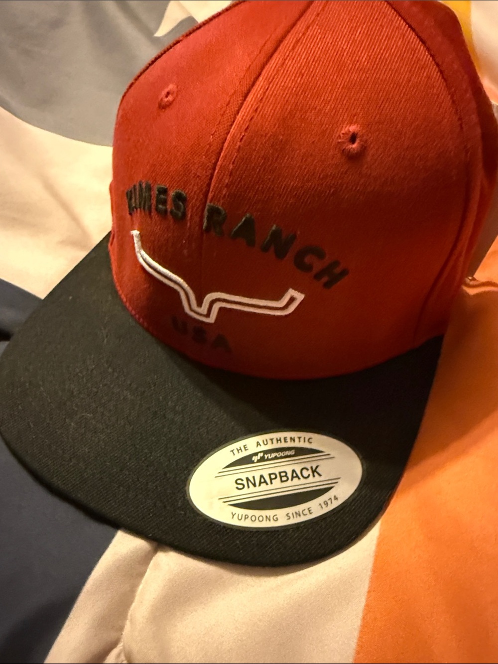 USA Red & Black Snapback Hat